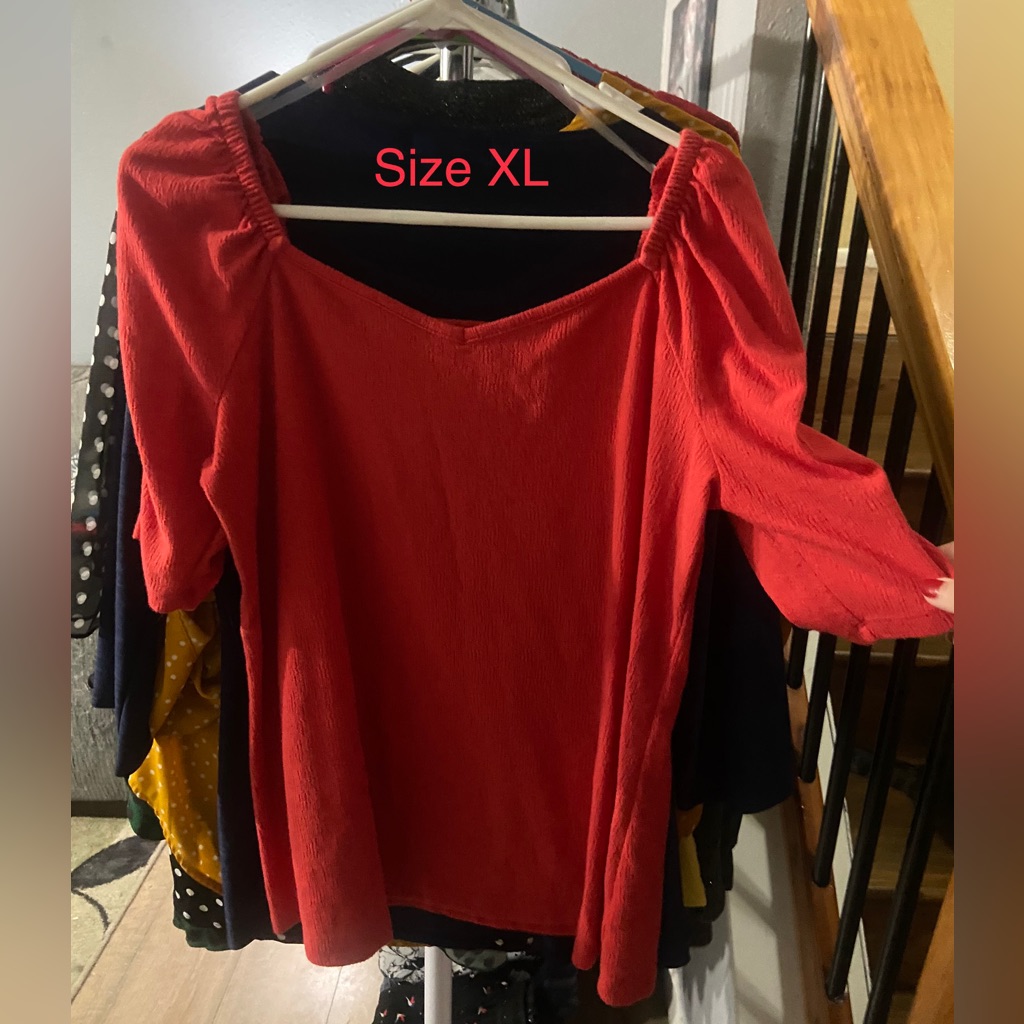 Red Blouse Size Xl